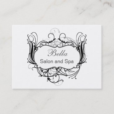 black and white Chic Business Cards