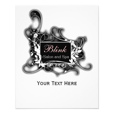black and white Chic Business coupons Flyer