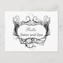 black and white Chic Business Thank You Cards