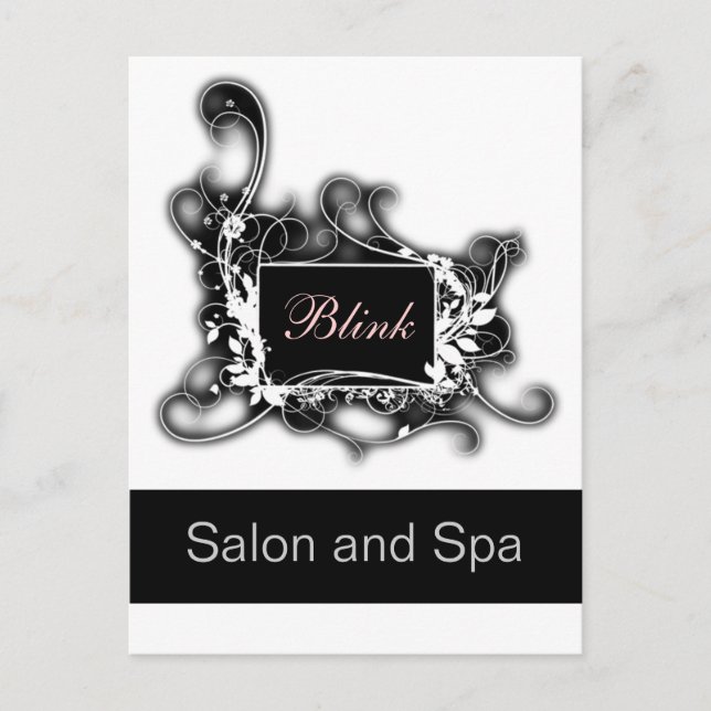 black and white Chic Business Thank You Cards (Front)