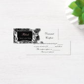 black and white Chic discount coupon (Desk)