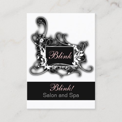 black and white Chic Gift Certificates Business Card Template