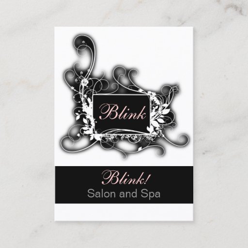 Customizable black and white Chic Gift Certificates Business Card Template