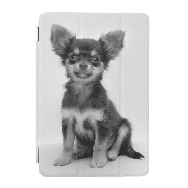 Black and White Chihuahua Puppy Photo iPad Mini Cover (Front)