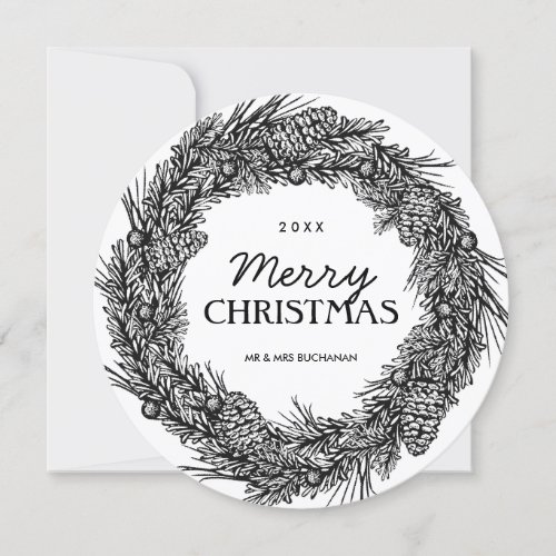 Black and White Christmas Photo Cards