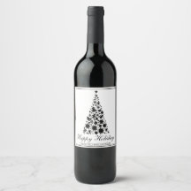 Black and White Christmas Tree