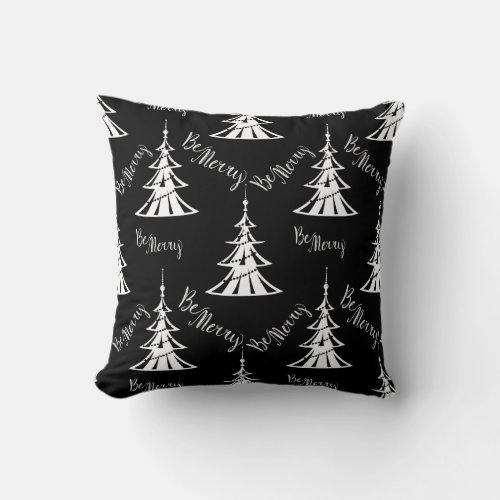 Black and White Christmas Trees Contemporary