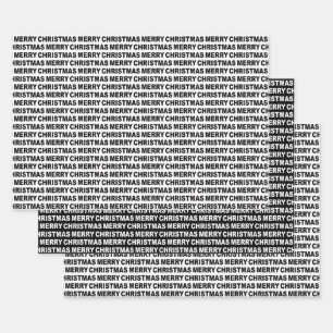 Black and White Christmas Typography Wrapping Paper Sheets