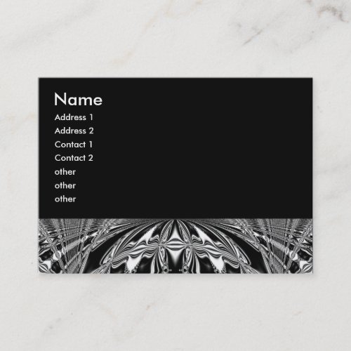 black and white circle business card