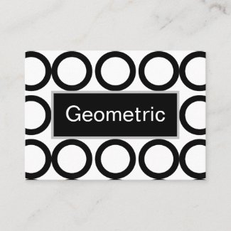 Black and White Circle Geometric Pattern