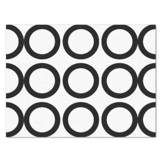 Black and White Circle Geometric Pattern