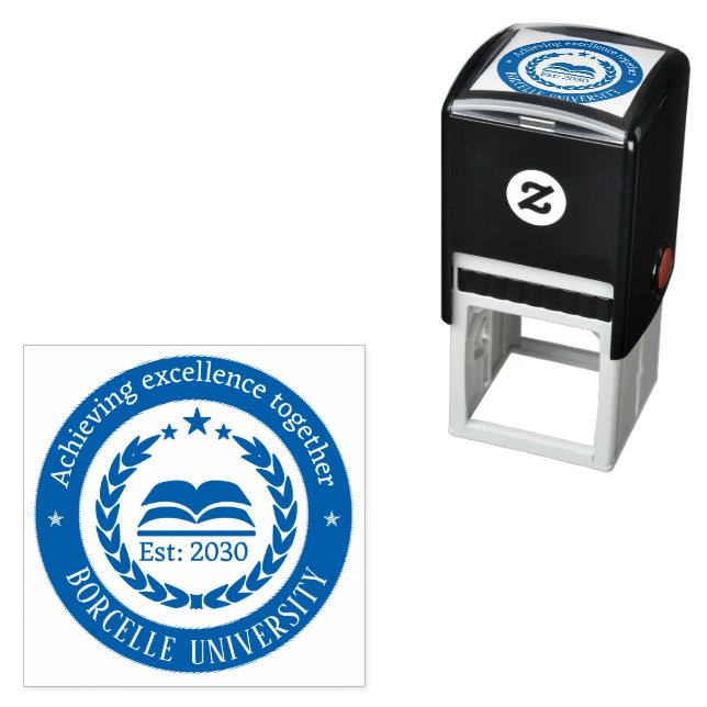 Black and White Circle Professional Stamp Logo (In Situ)