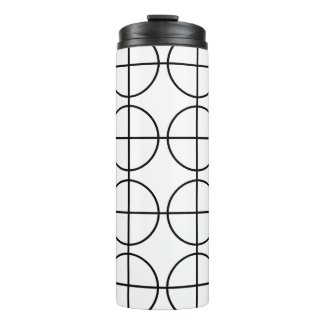 Black and White Circle Stripe Pattern