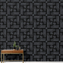 Black and white circles and lines