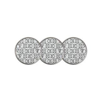 Black and White Circles Bubble Pattern