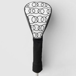 Black and White Circles Bubble Pattern