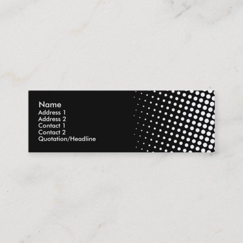 Black and White Circles Business Cards