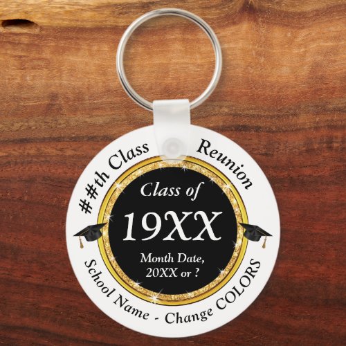 Black and White Class Reunion Gift Ideas  Keychain