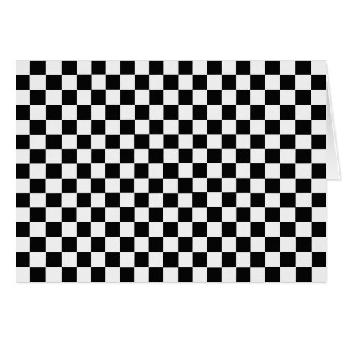 Black and White Classic Checkerboard by STaylor