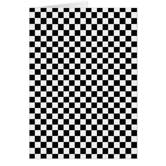Black and White Classic Checkerboard by STaylor (Front)