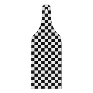 Black and White Classic Checkerboard by STaylor Cutting Board