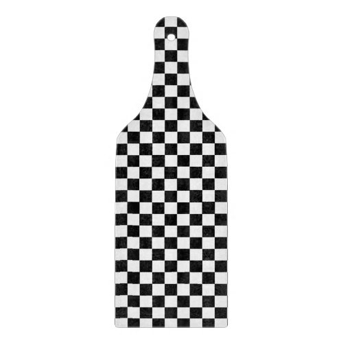 Black and White Classic Checkerboard by STaylor Cutting Board