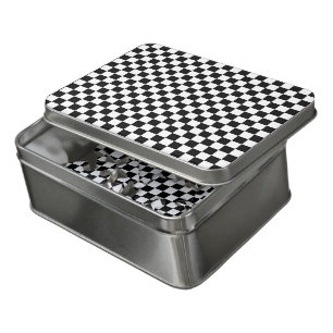 Black and White Classic Checkerboard by STaylor Jigsaw Puzzle