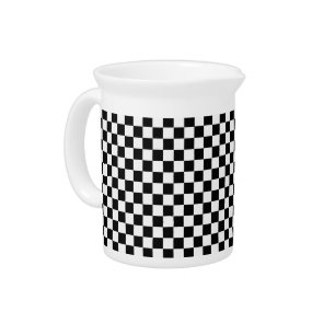 Black and White Classic Checkerboard by STaylor Pitcher