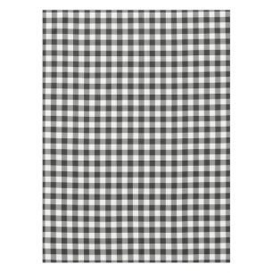 Black and White Classic Checkered Gingham Tablecloth