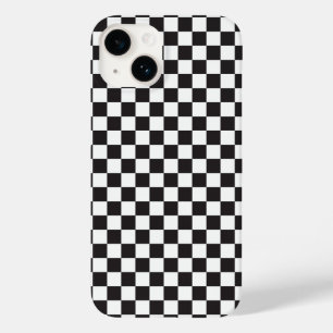 Black And White Classic Retro Checkered Pattern Case-Mate iPhone 14 Case
