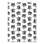 Black and White Classic Vintage Sea Turtles Design Poster