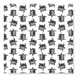 Black and White Classic Vintage Sea Turtles Design Poster
