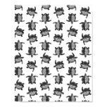 Black and White Classic Vintage Sea Turtles Design Poster