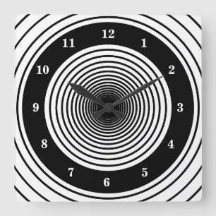 Black and White Clock