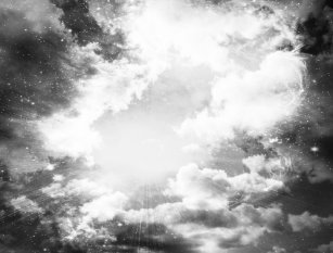 black and white clouds