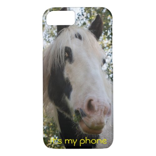 Black and white Cob  watching you Communication iPhone 87 Case