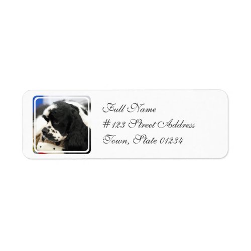 Black and White Cocker Spaniel Mailing Labels
