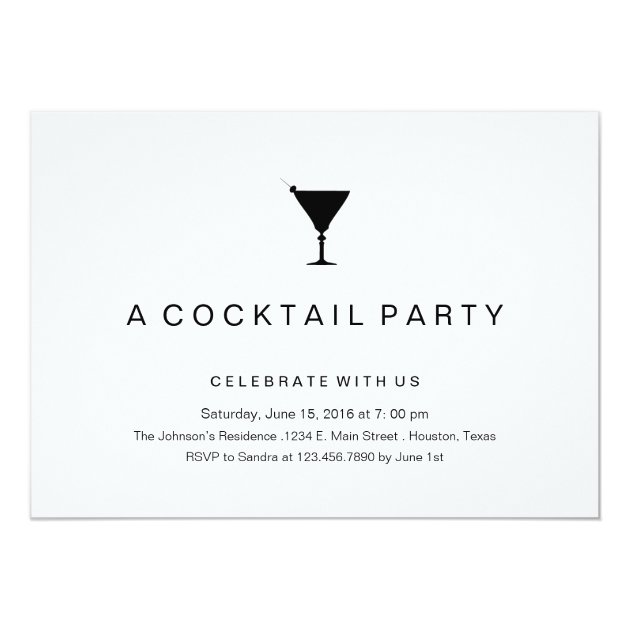 black and white cocktail party