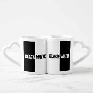 Black And White Coffee Mug Set