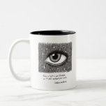 Black And White Coffee Mug With Quote And Art at Zazzle