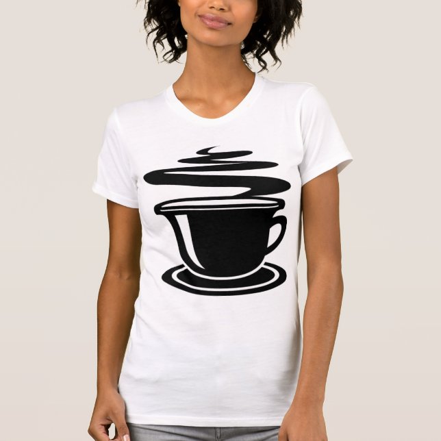 BLACK AND WHITE COFFEE T SHIRT (Front)