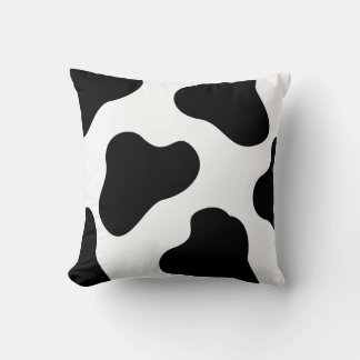 Black and white color patterns throw pillow