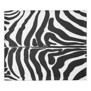 Black and White color Striped Zebra Fleece Blanket