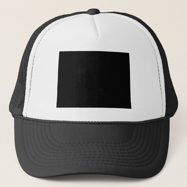 Black and White Colorado Trucker Hat (Front)