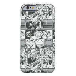 Black and White Comic Pattern Barely There iPhone 6 Case