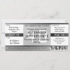 Black and White Concert Ticket Birthday Party