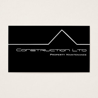 Maintenance Business Cards Templates Zazzle Black And White Construction Business Card