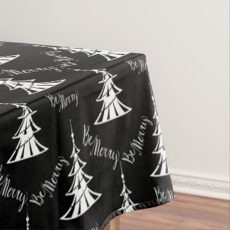 Black and White Contemporary Christmas Trees