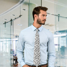 Black and White Contemporary Line Art