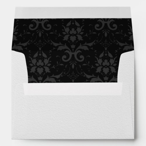 Black and White Contemporary Wedding Envelope